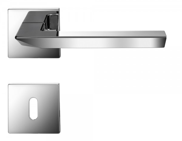 Q14C Türgriff glänzend verchromt massiv