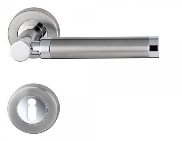 BC04 Türklinke bicolor Edelstahl chrom