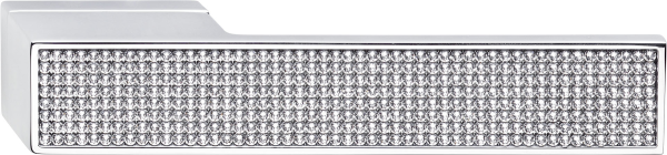 Q27 D Chrom glänzend mit eingelassenen Swarovski-Kristallen
