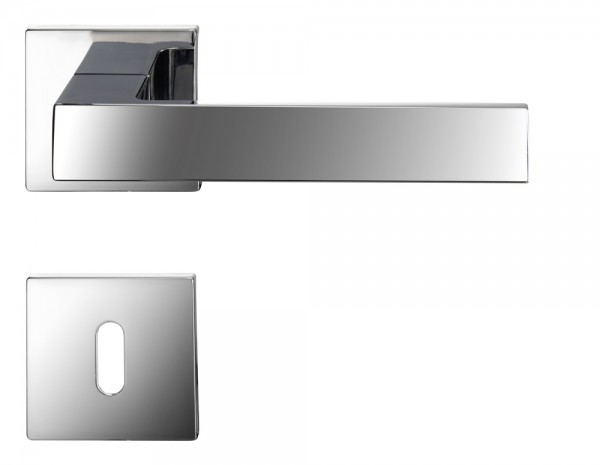 Türklinke verchromt quadratisch