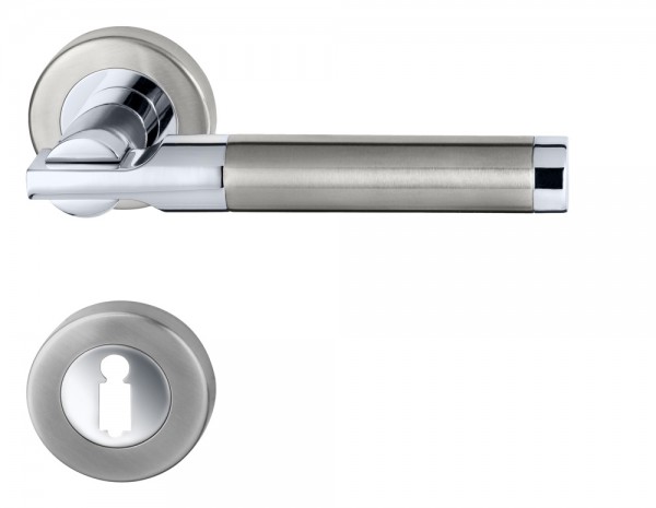BC07 Türklinke bicolor Edelstahl chrom