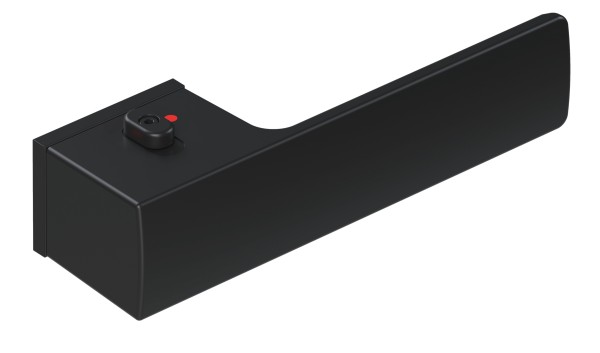 Q13 Privacy Türklinke mit Schliessfunktion schaltbar matt schwarz